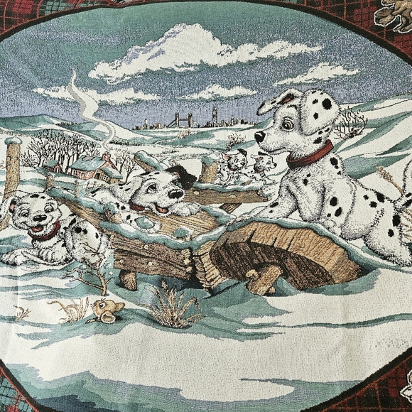 101 Dalmatians woven throw blanket/tapestry - Picture 1 of 8